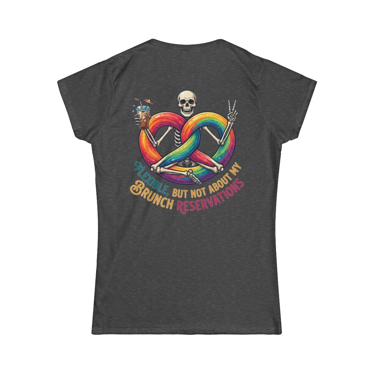 Color: Dark Heather | Flexible But Not About Brunch Women's Tee