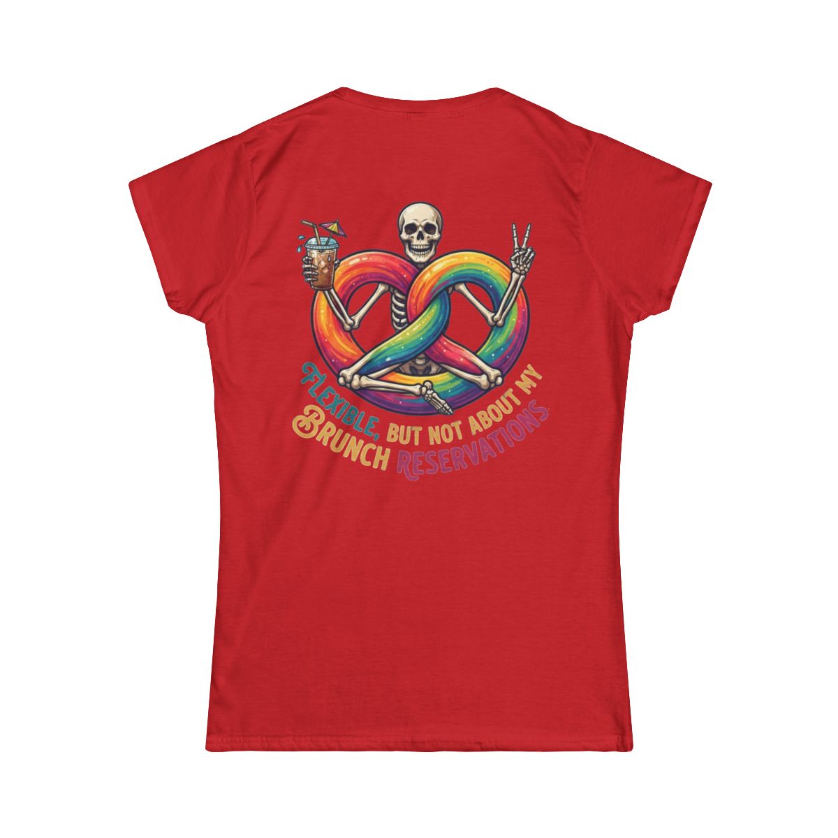 Color: Red | Flexible But Not About Brunch Women's Tee