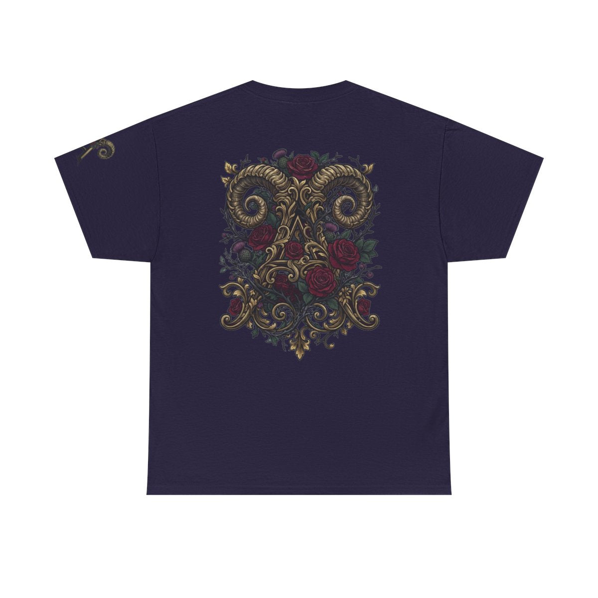 Color: Blackberry | Floral Monogram Aries Premium Graphic Tee