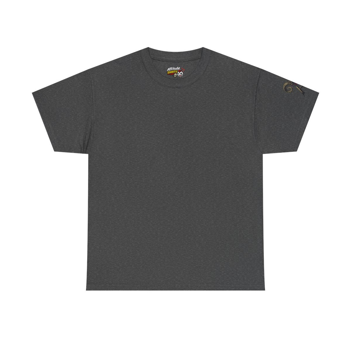 Color: Dark Heather | Floral Monogram Aries Premium Graphic Tee