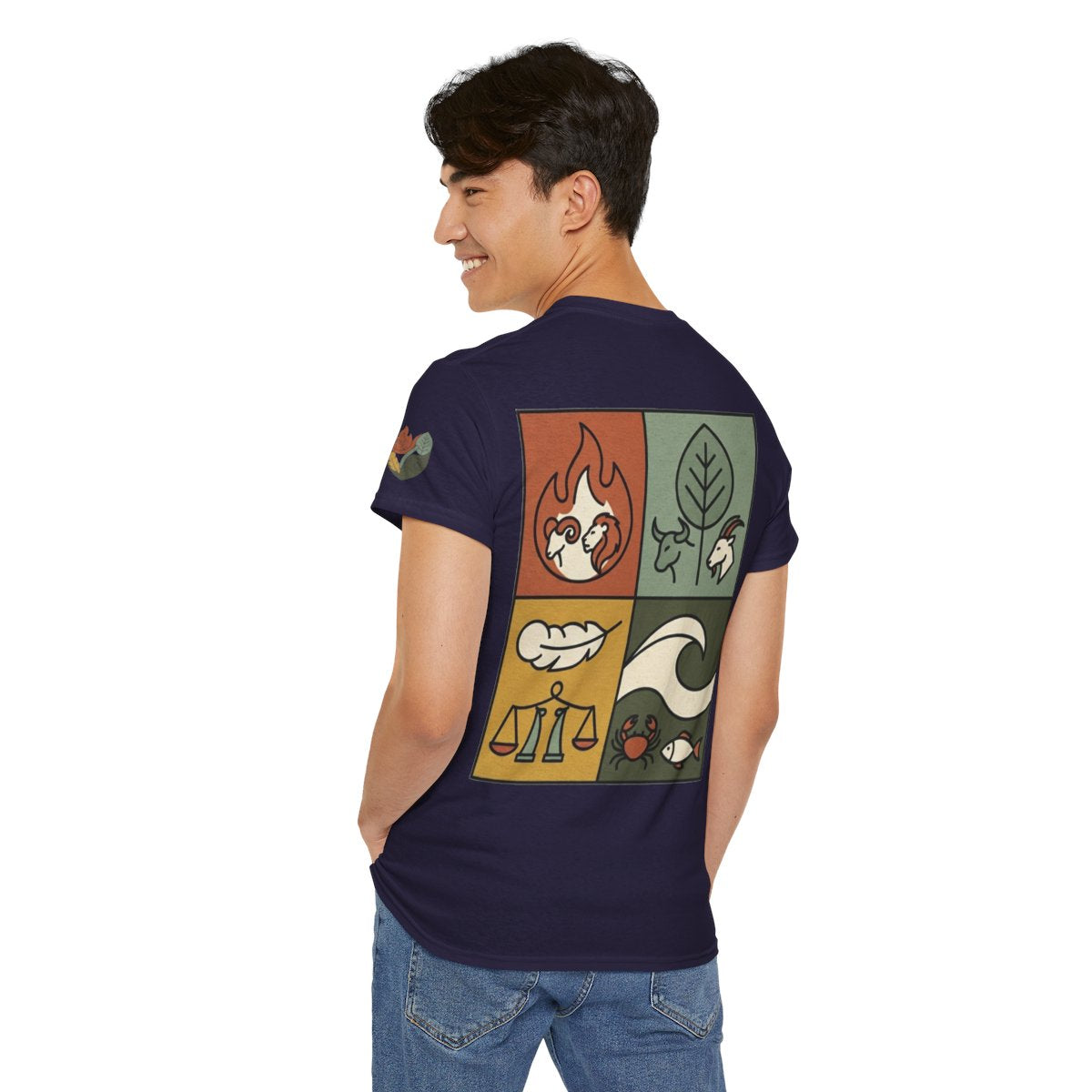 Color: Blackberry | Four Elements- Fire, Earth, Air, Water Premium Graphic Tee