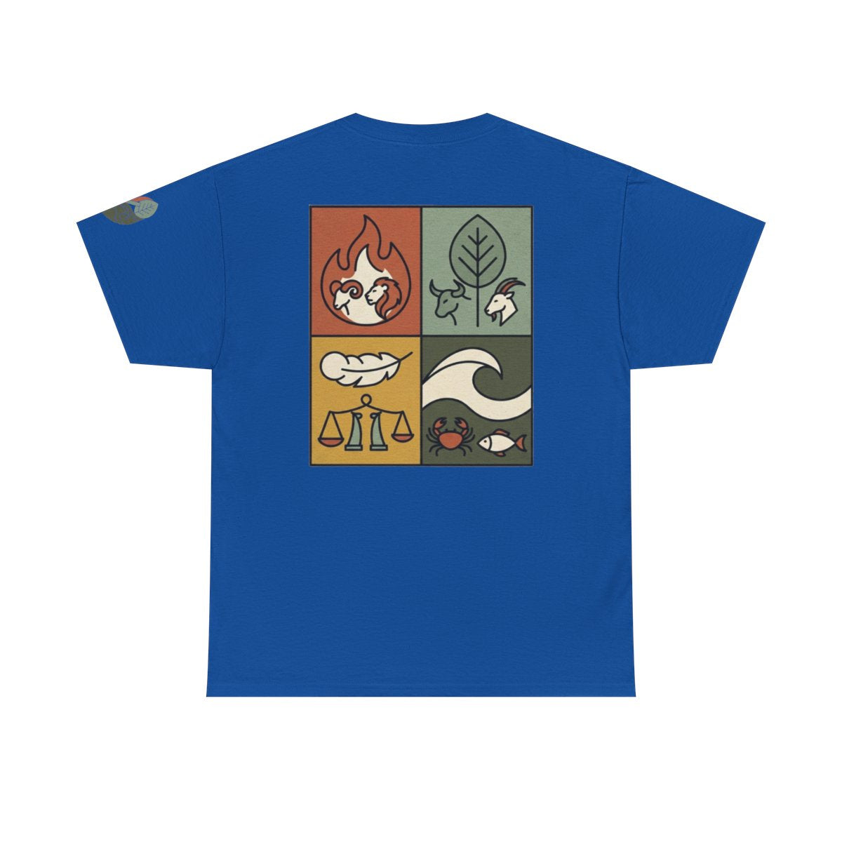 Color: Royal | Four Elements- Fire, Earth, Air, Water Premium Graphic Tee