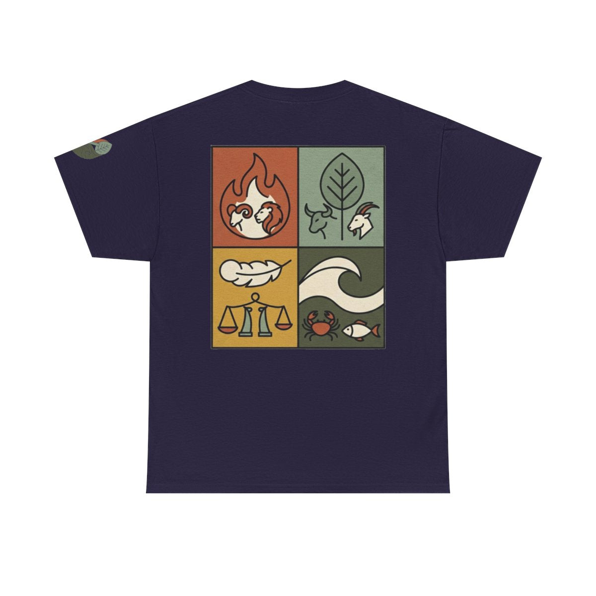 Color: Blackberry | Four Elements- Fire, Earth, Air, Water Premium Graphic Tee