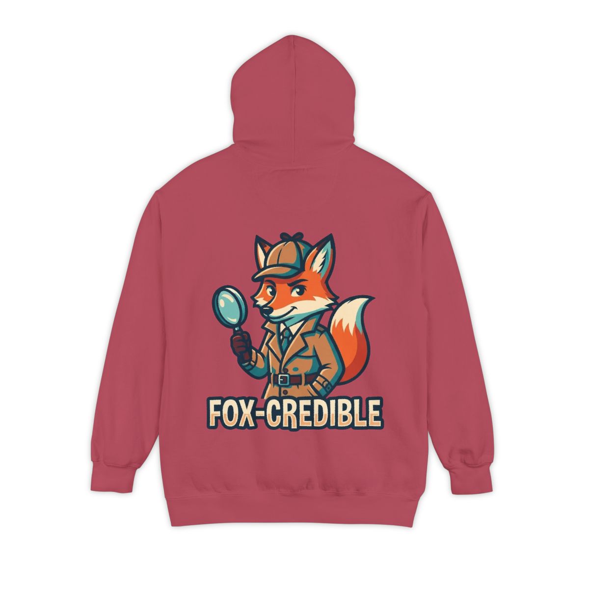 Color: Crimson | Fox Credible Garment-Dyed Hoodie