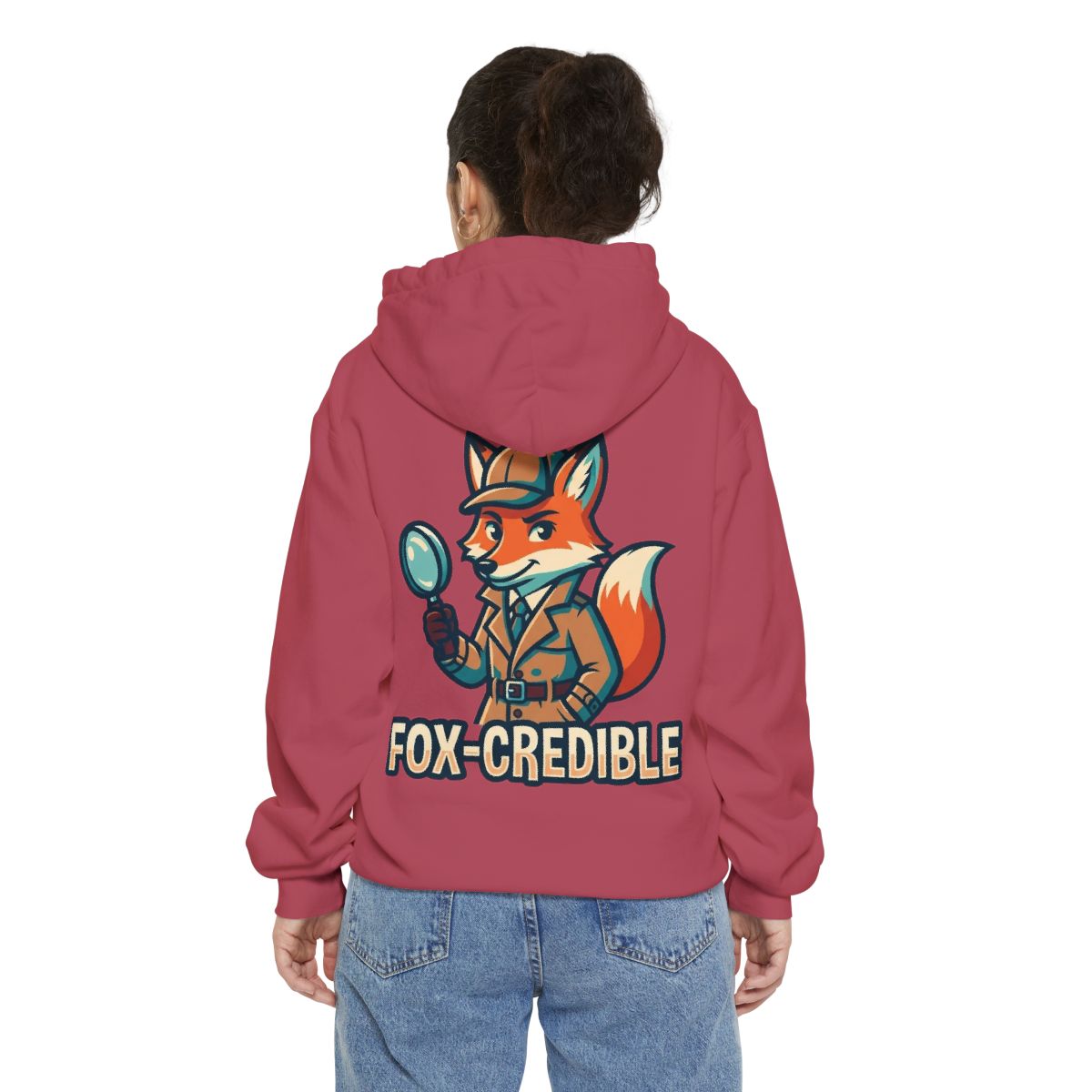 Color: Crimson | Fox Credible Garment-Dyed Hoodie