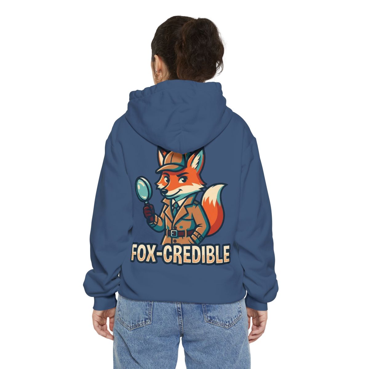 Color: True Navy | Fox Credible Garment-Dyed Hoodie