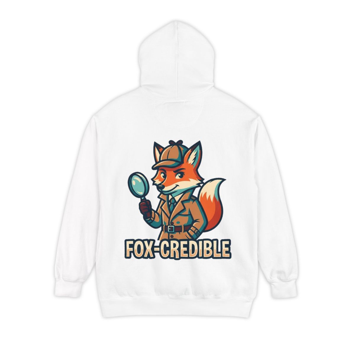 Color: White | Fox Credible Garment-Dyed Hoodie