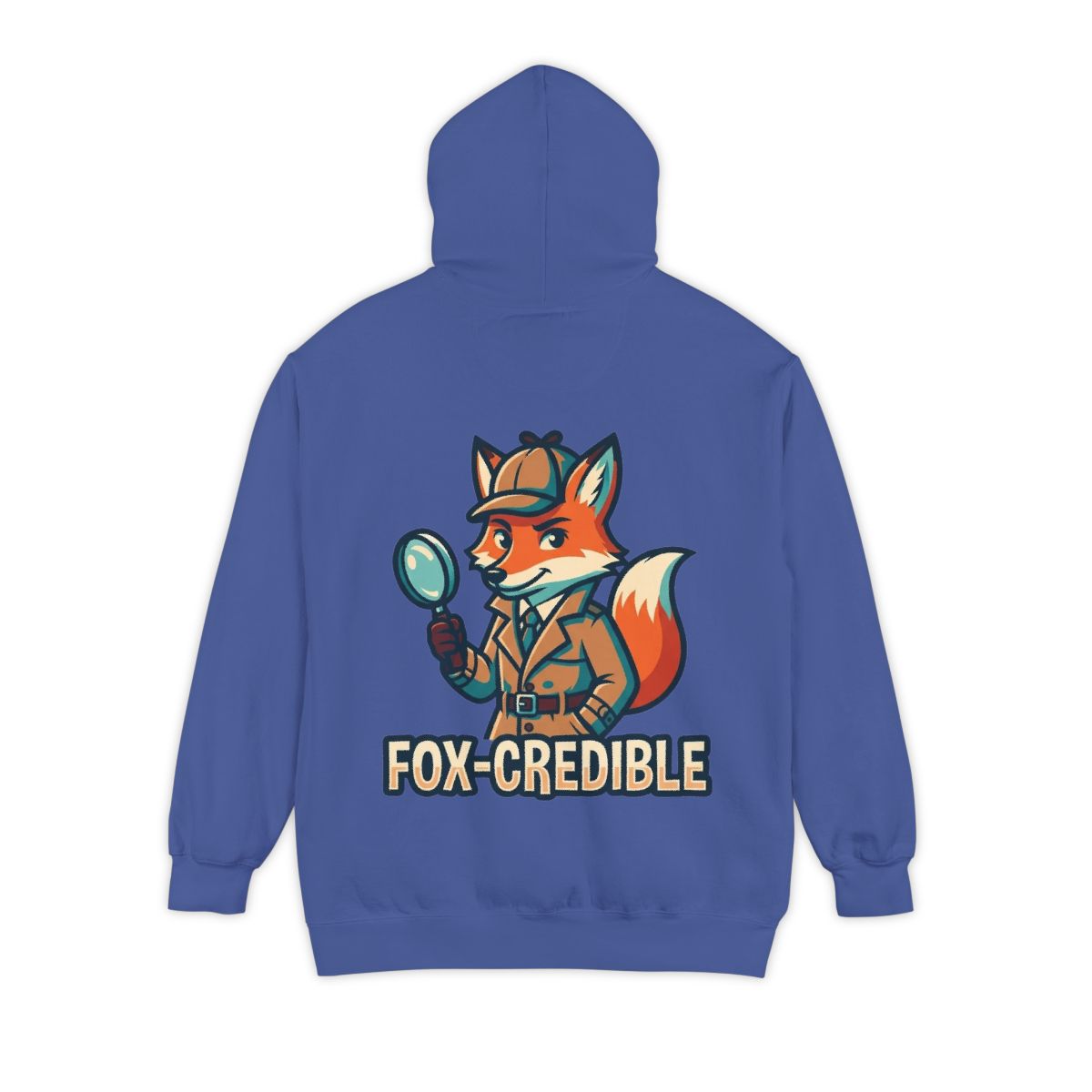 Color: Flo Blue | Fox Credible Garment-Dyed Hoodie