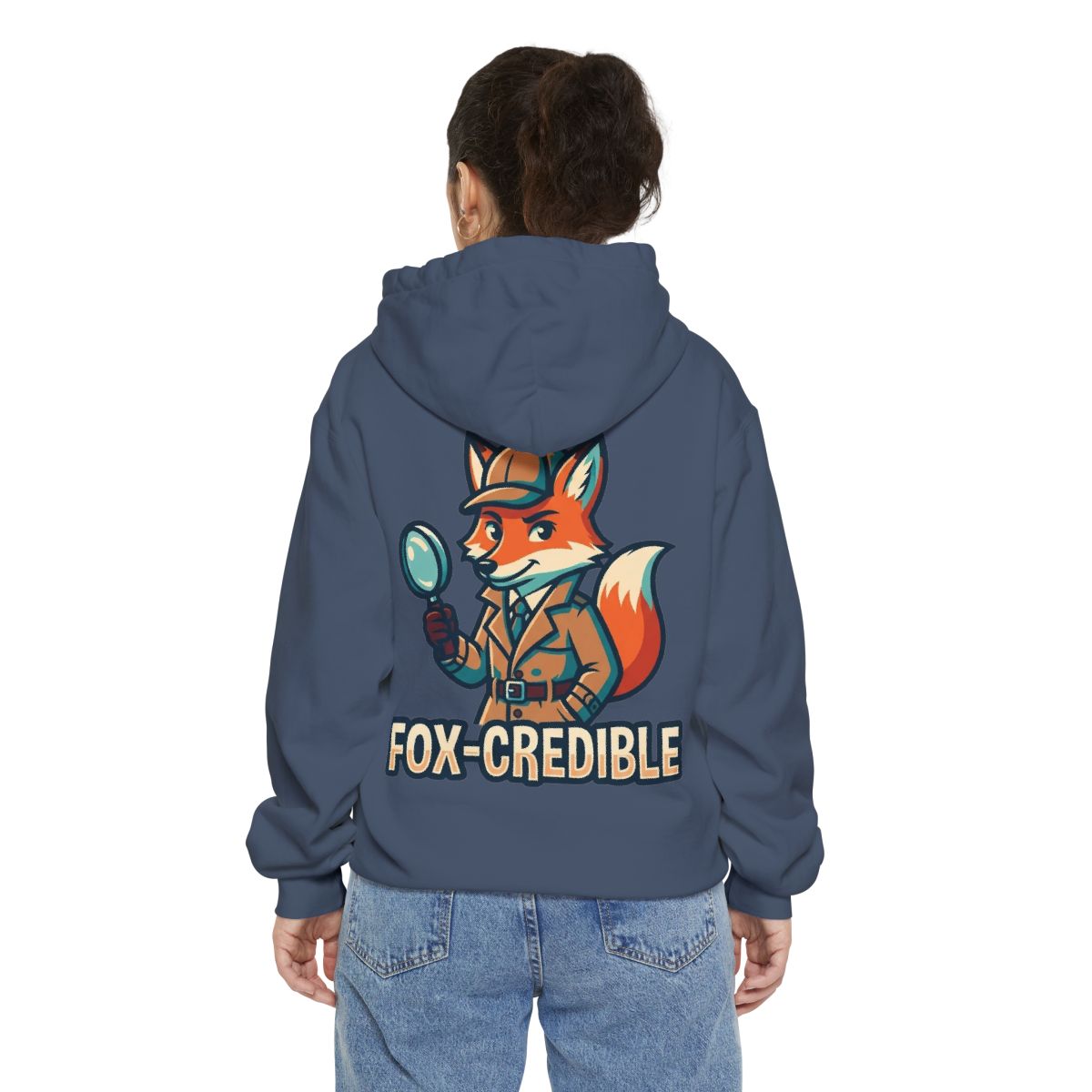 Color: Denim | Fox Credible Garment-Dyed Hoodie