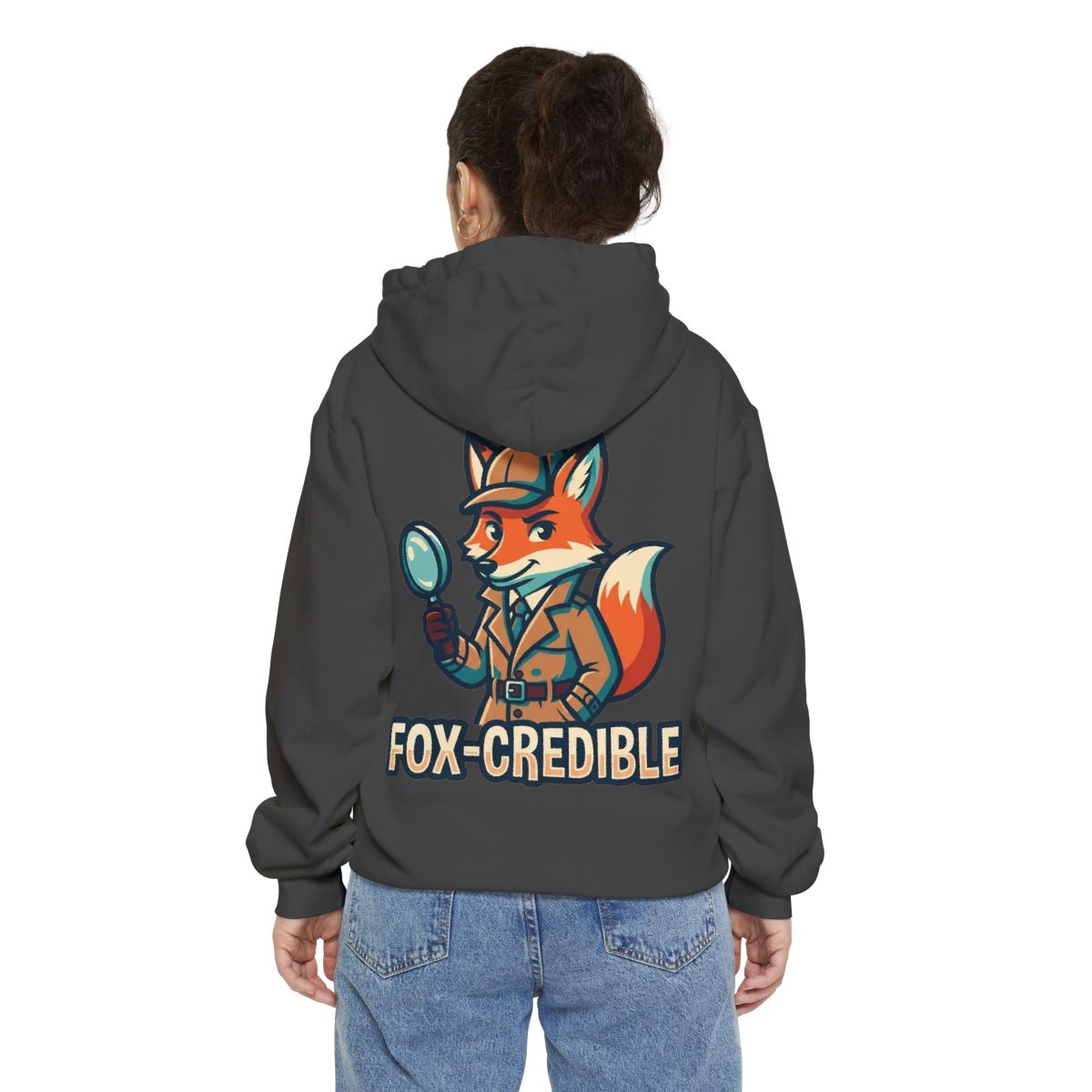 Color: Pepper | Fox Credible Garment-Dyed Hoodie
