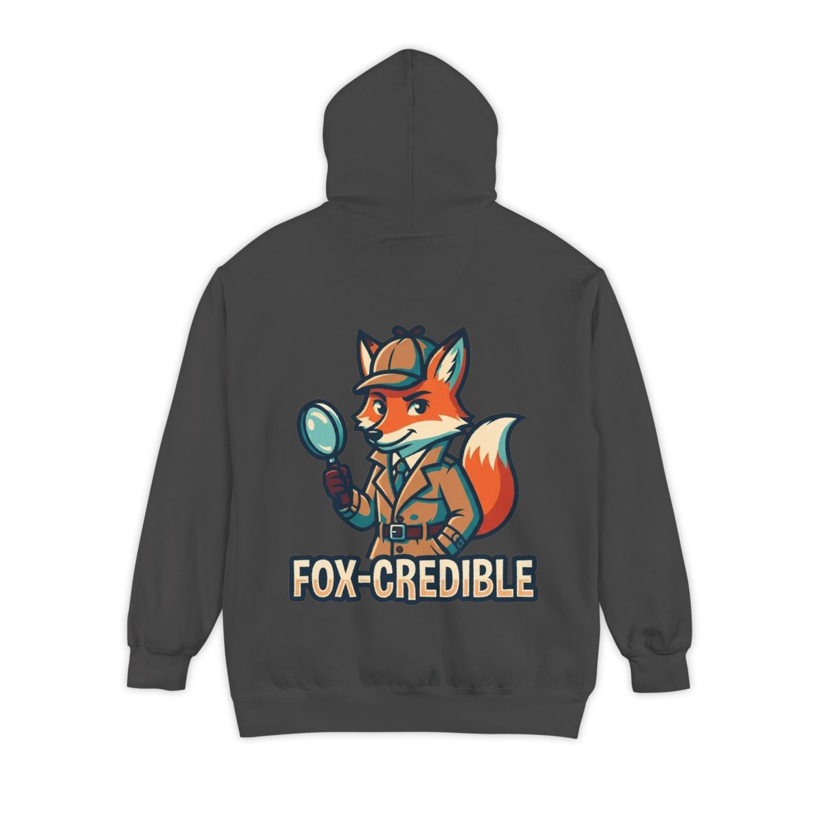 Color: Pepper | Fox Credible Garment-Dyed Hoodie
