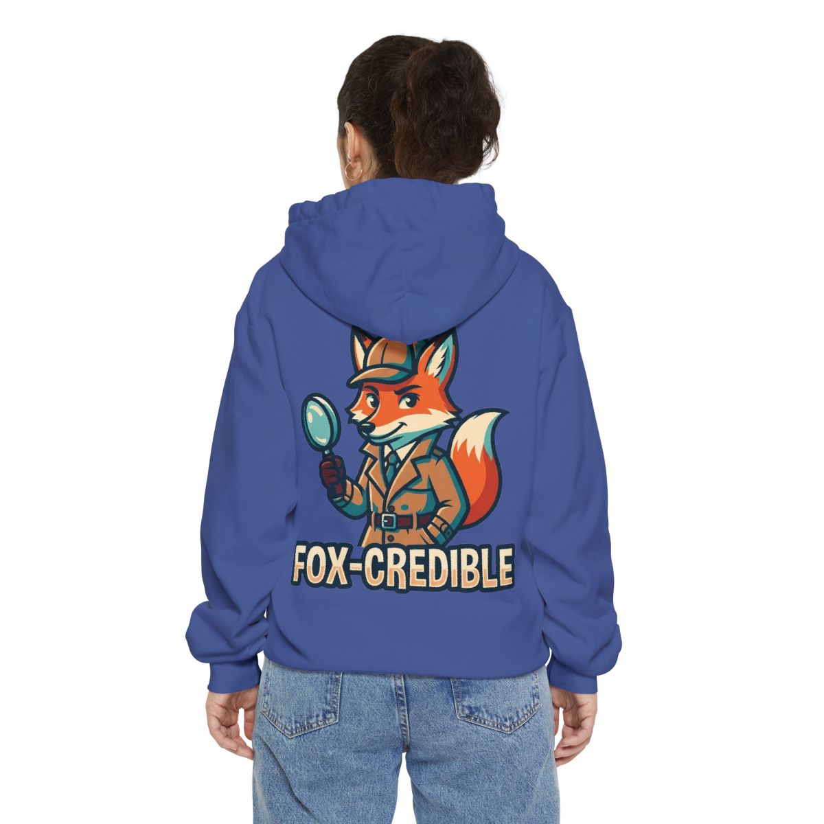 Color: Flo Blue | Fox Credible Garment-Dyed Hoodie