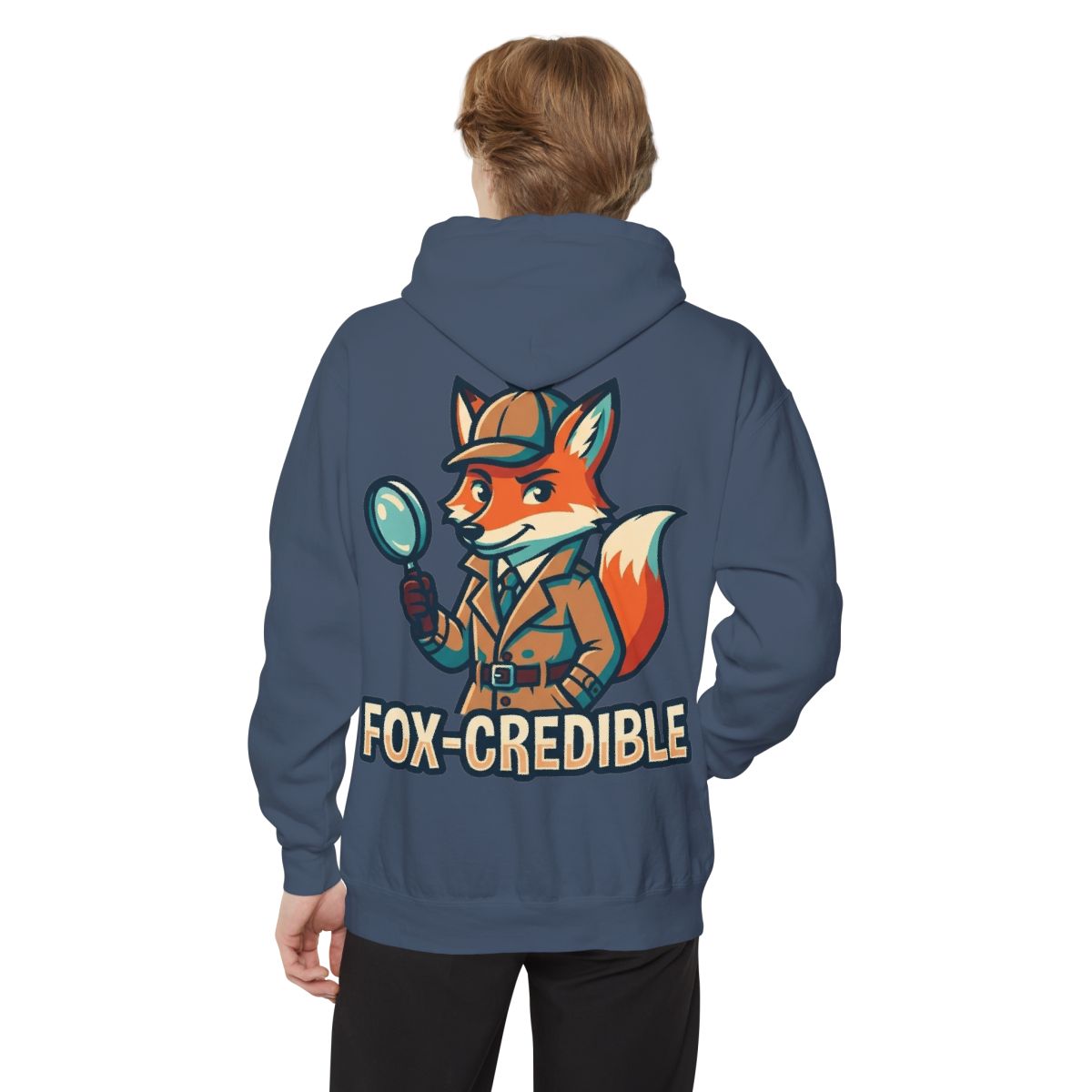 Color: Denim | Fox Credible Garment-Dyed Hoodie
