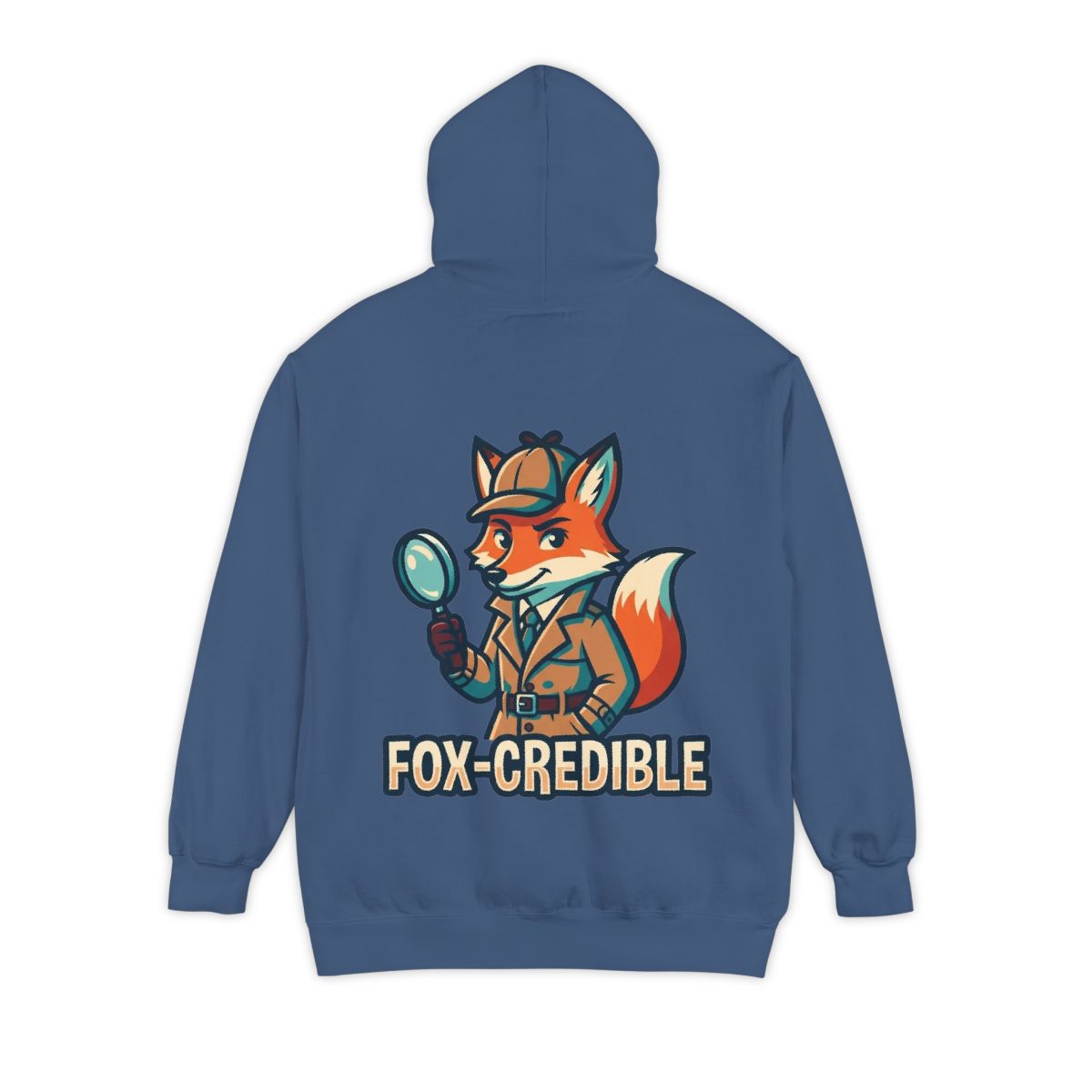 Color: True Navy | Fox Credible Garment-Dyed Hoodie