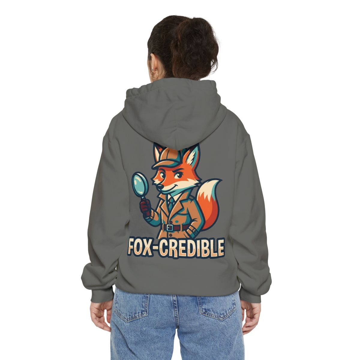 Color: Grey | Fox Credible Garment-Dyed Hoodie