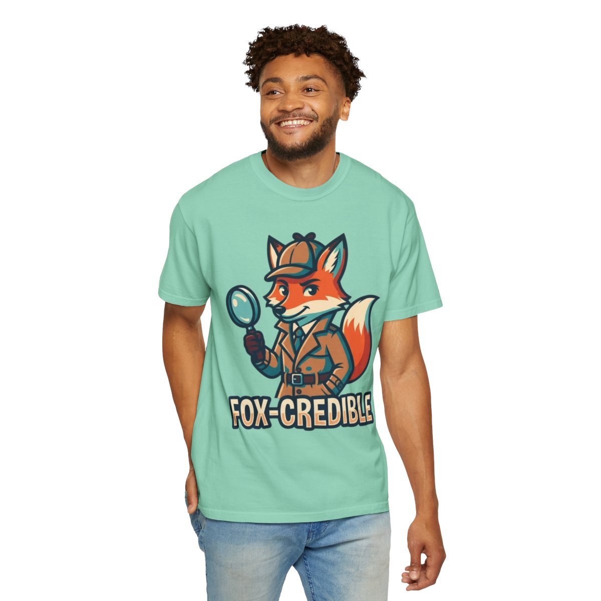 Color: Island Reef | Fox Credible Unisex Garment-Dyed Tee