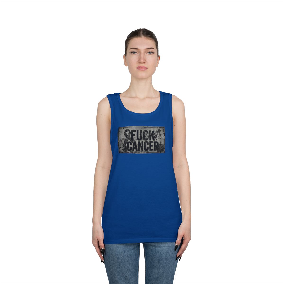 Color: Royal | Fuck Cancer Tank Top