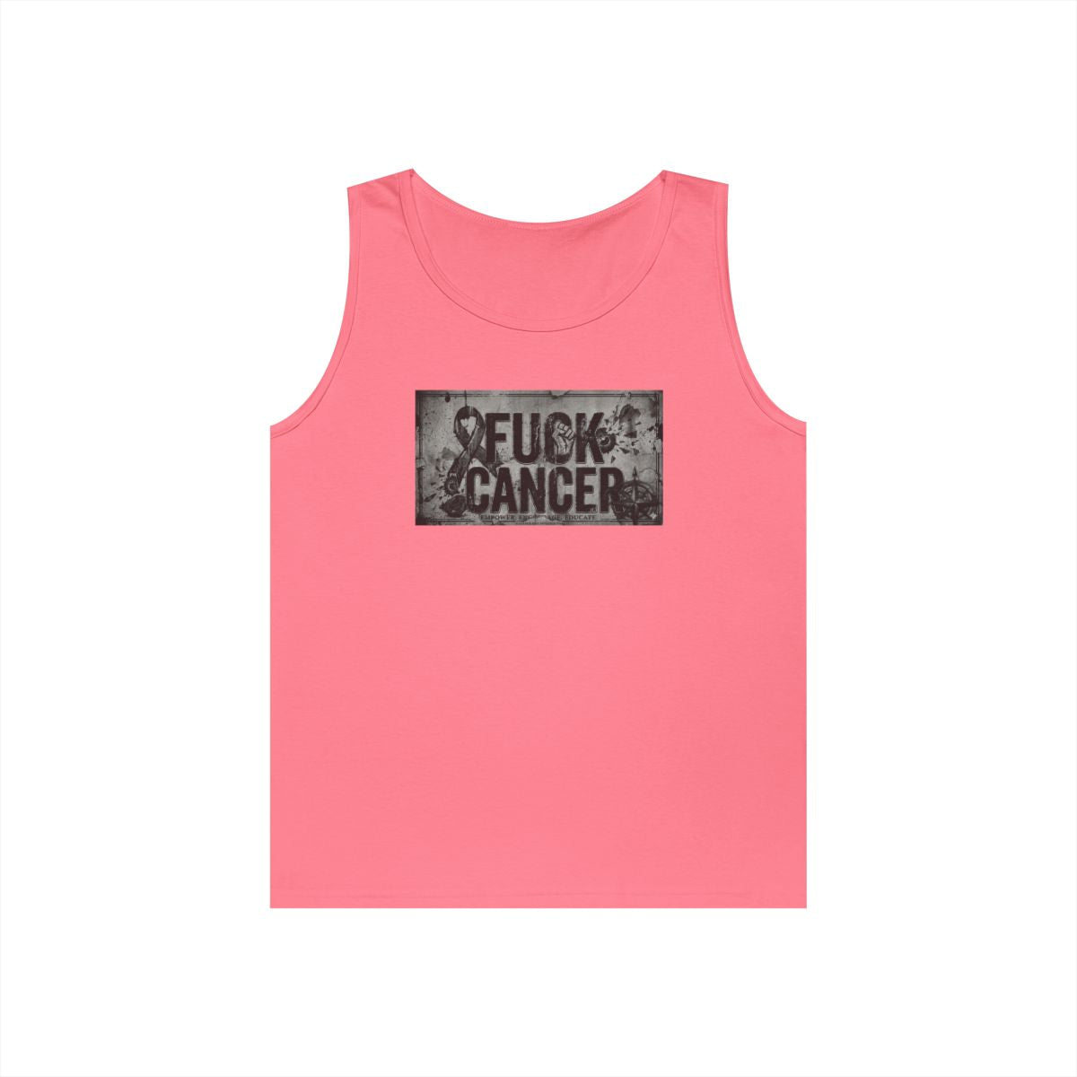 Color: Safety Pink | Fuck Cancer Tank Top