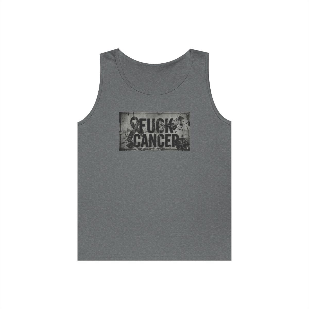 Color: Graphite Heather | Fuck Cancer Tank Top