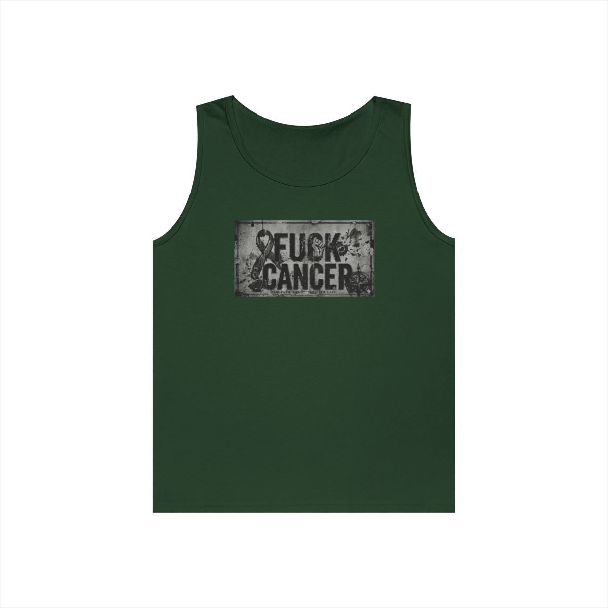 Color: Forest Green | Fuck Cancer Tank Top