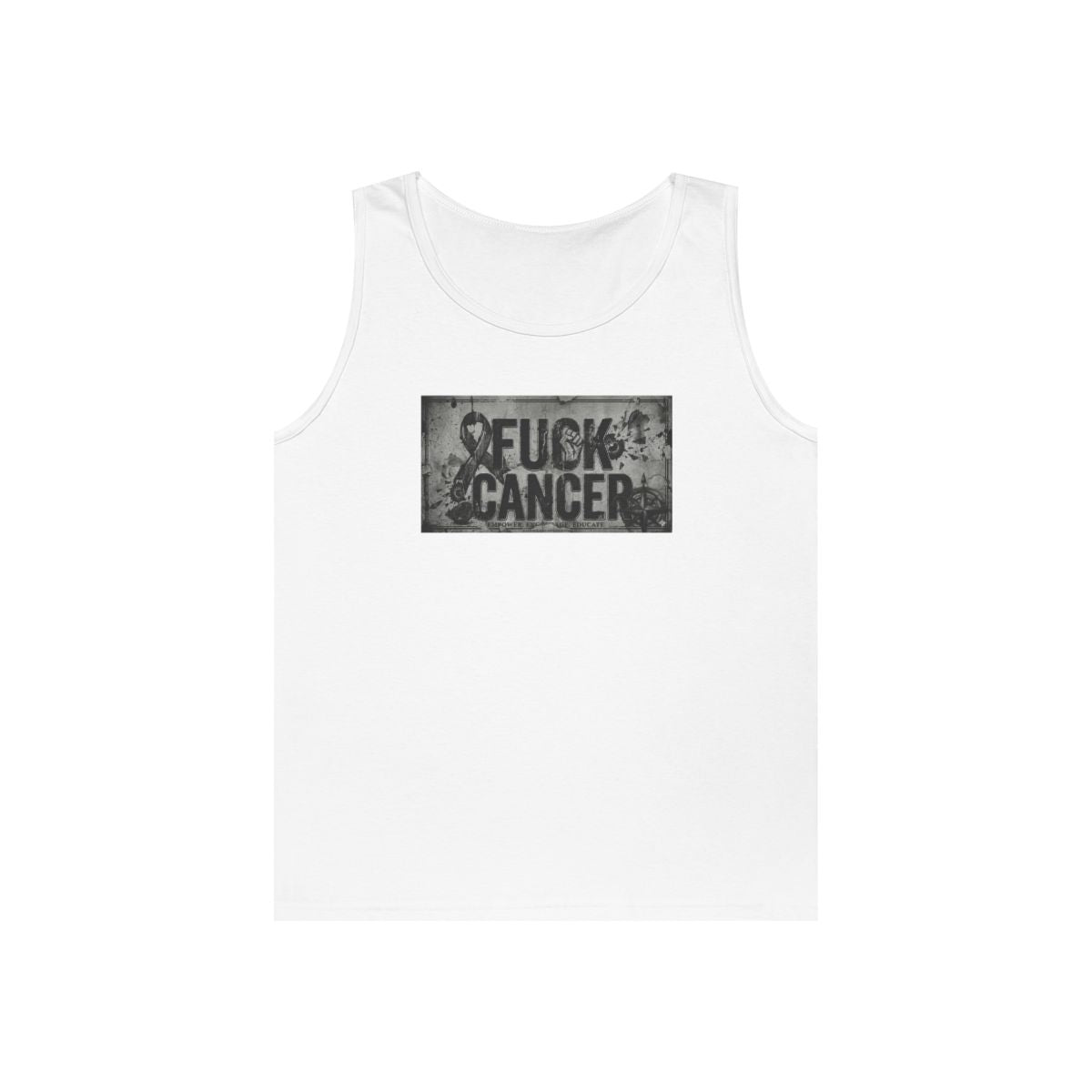 Color: White | Fuck Cancer Tank Top