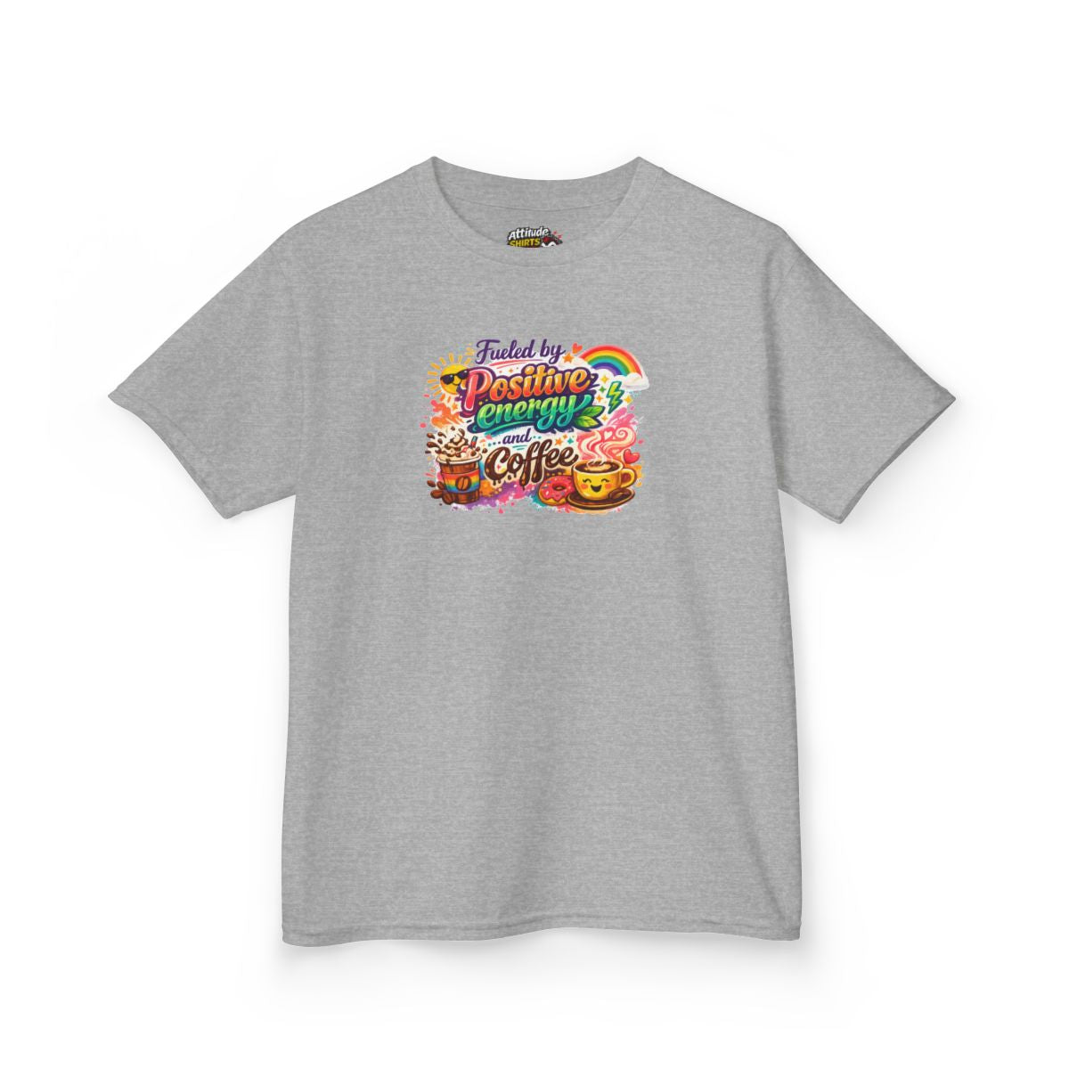 Color: Sport Grey | Fueled by Coffee Kids Tee
