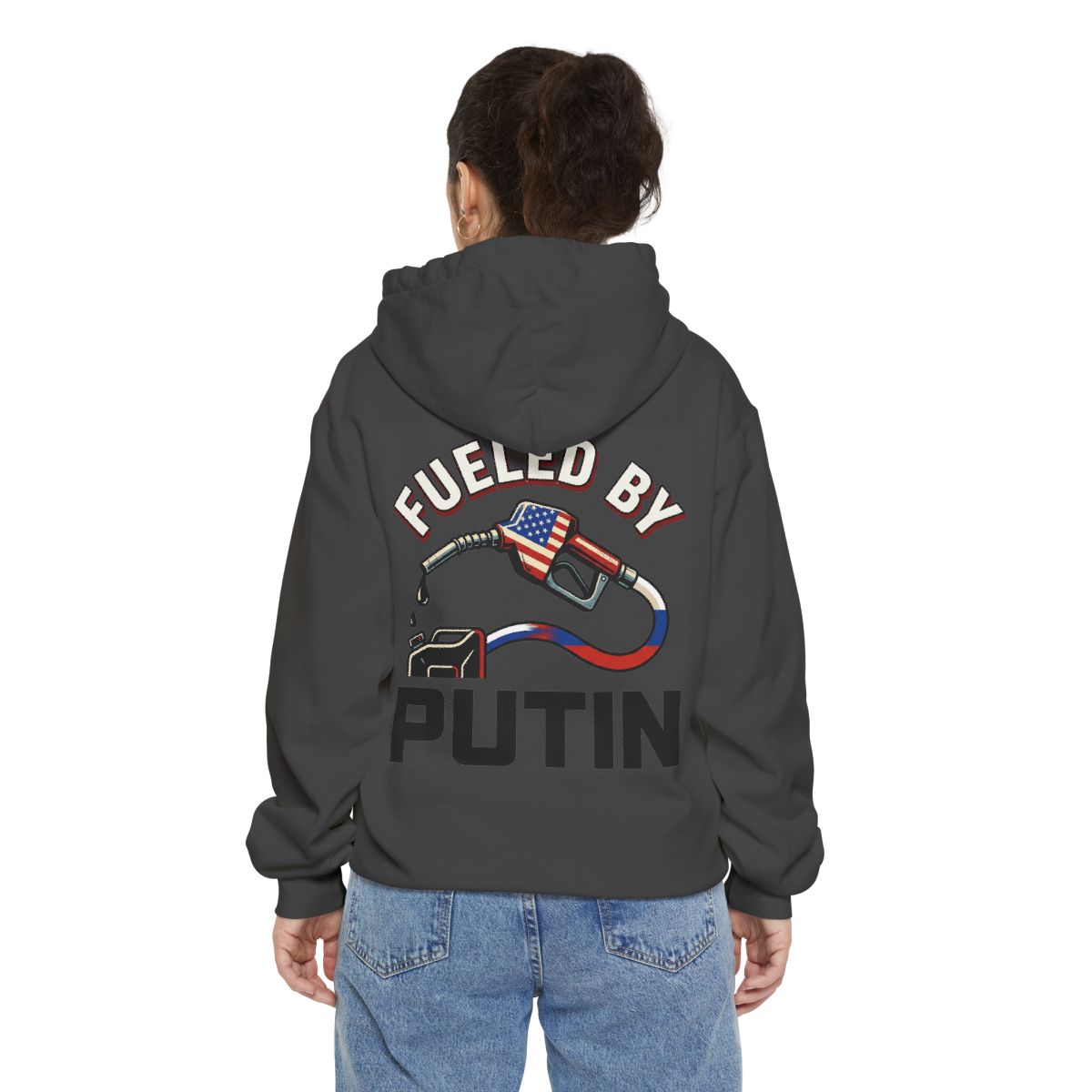 Color: Pepper | Fueled By Putin Garment-Dyed Hoodie