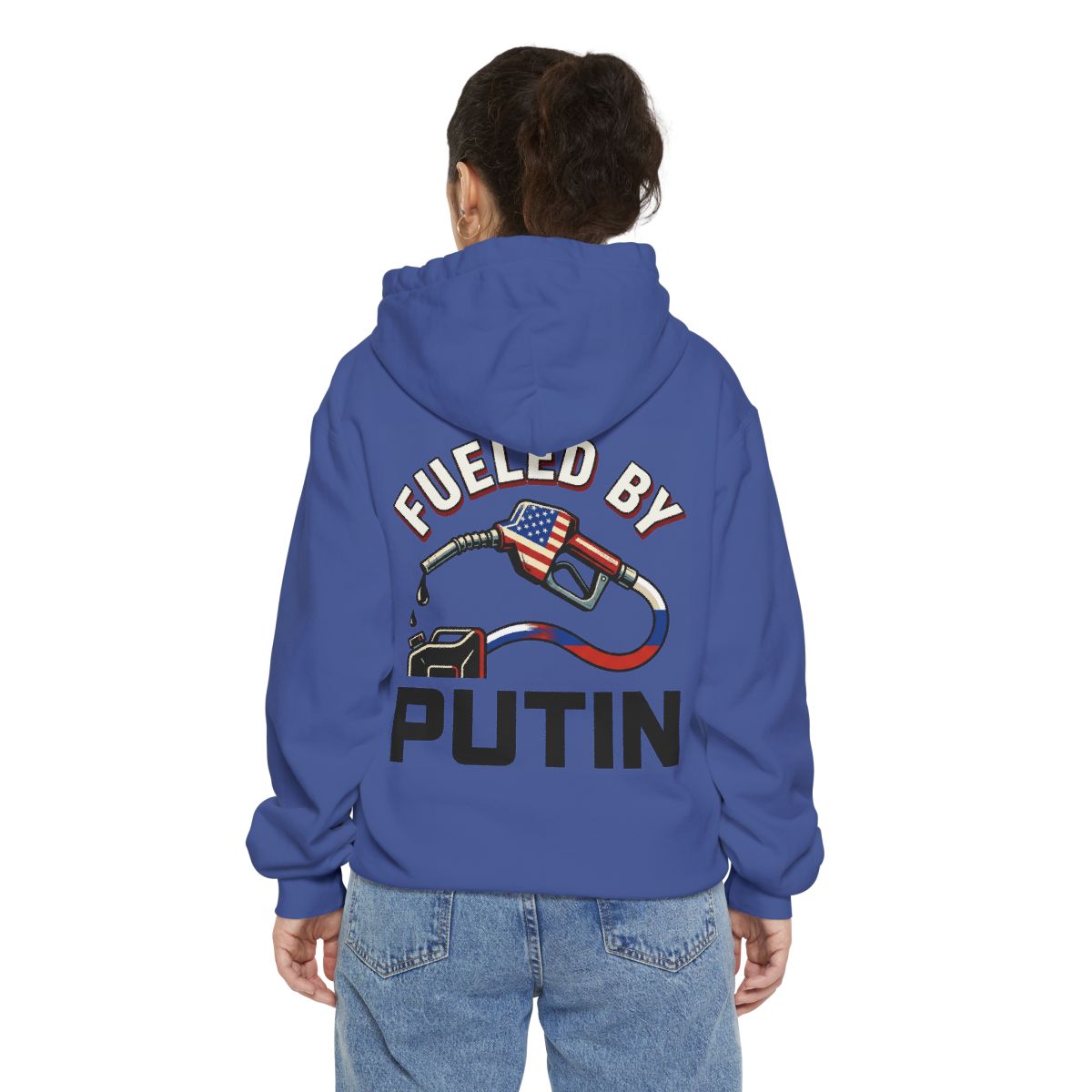 Color: Flo Blue | Fueled By Putin Garment-Dyed Hoodie