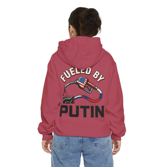 Color: Crimson | Fueled By Putin Garment-Dyed Hoodie