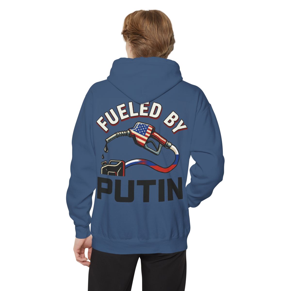 Color: True Navy | Fueled By Putin Garment-Dyed Hoodie
