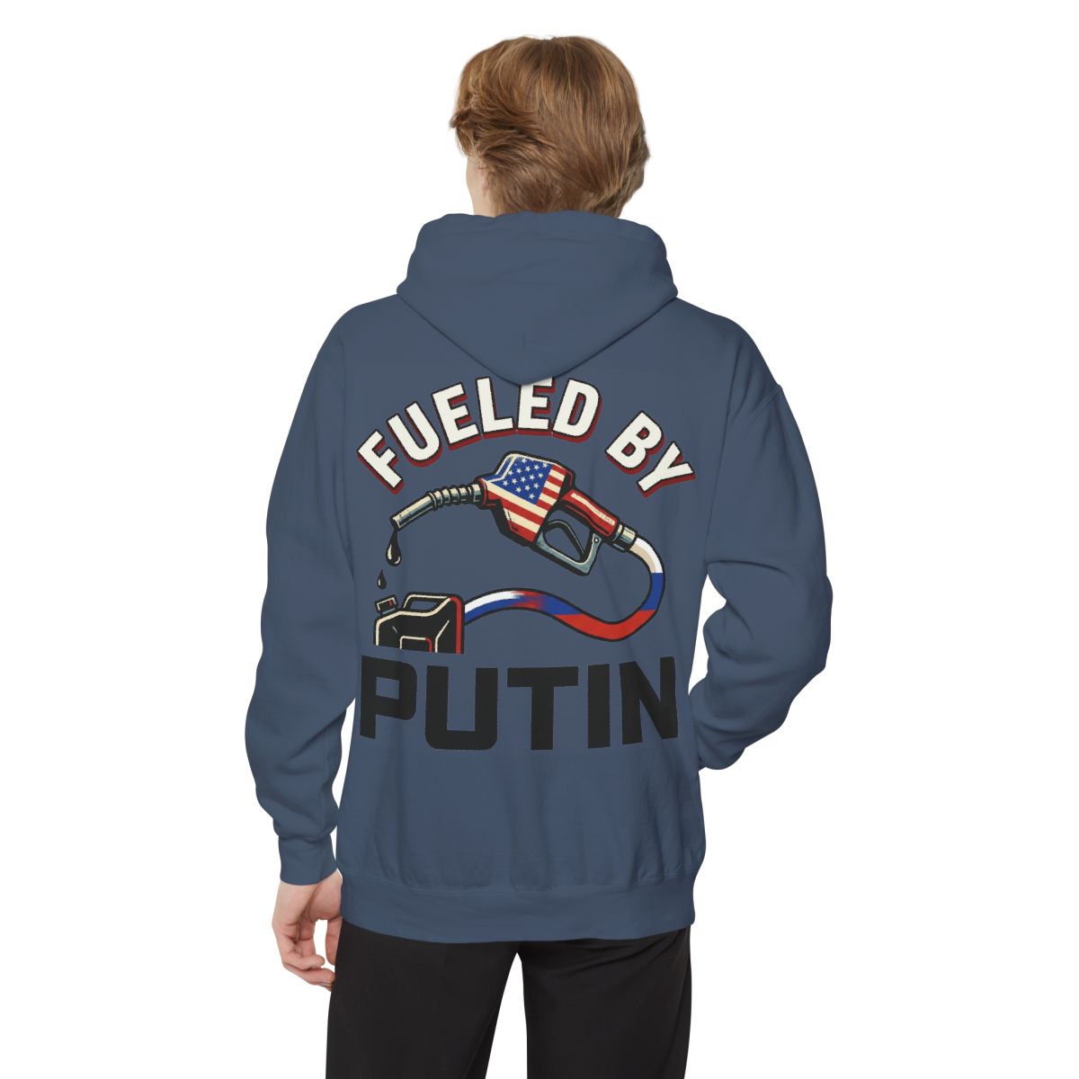 Color: Denim | Fueled By Putin Garment-Dyed Hoodie