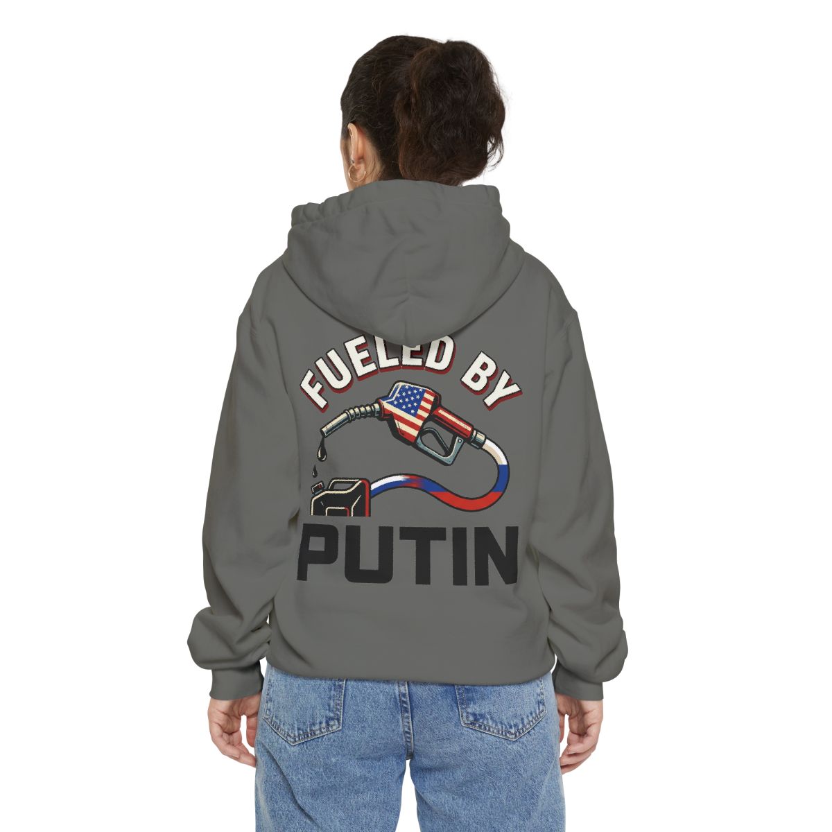 Color: Grey | Fueled By Putin Garment-Dyed Hoodie