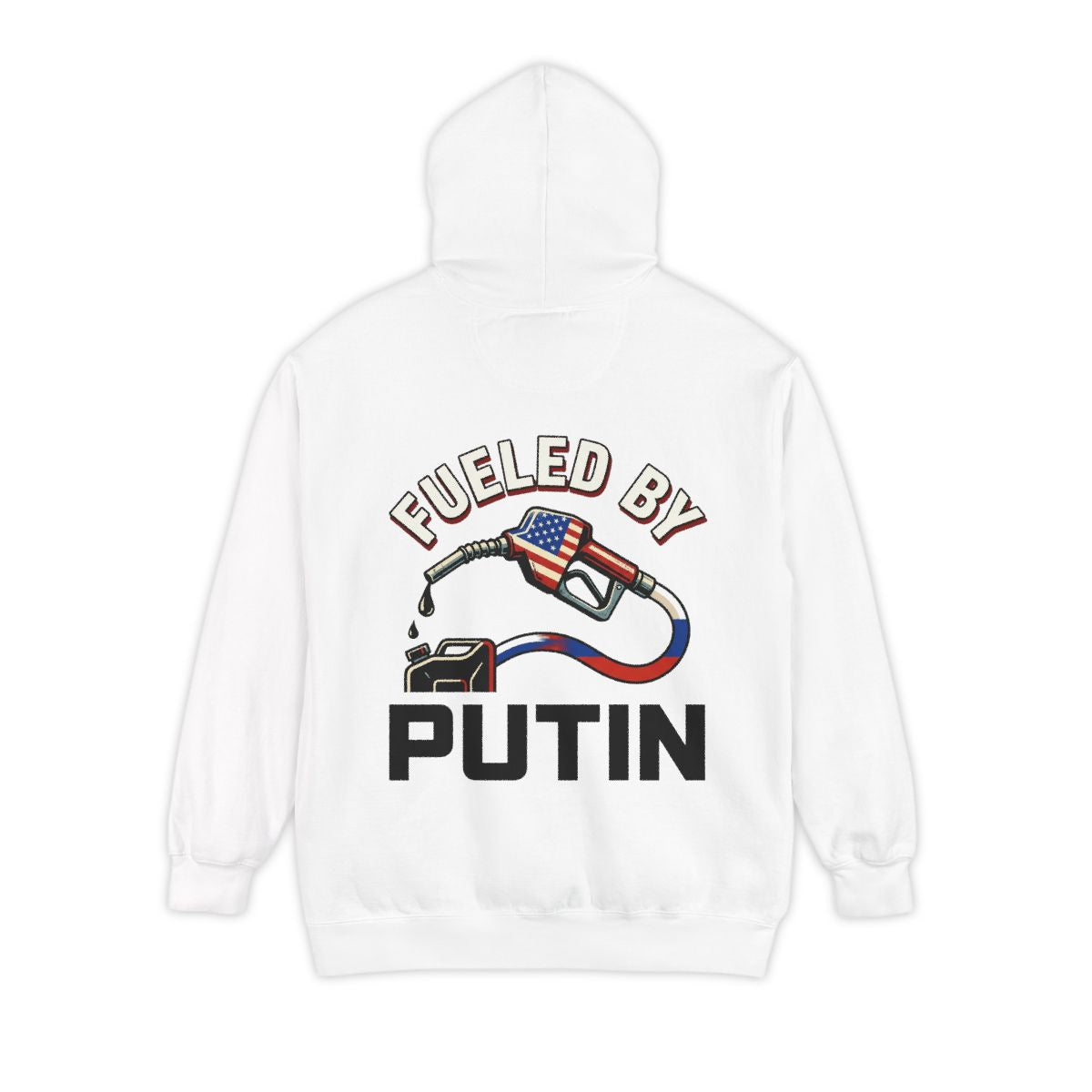 Color: White | Fueled By Putin Garment-Dyed Hoodie