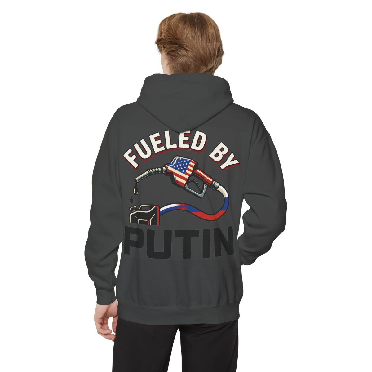 Color: Pepper | Fueled By Putin Garment-Dyed Hoodie