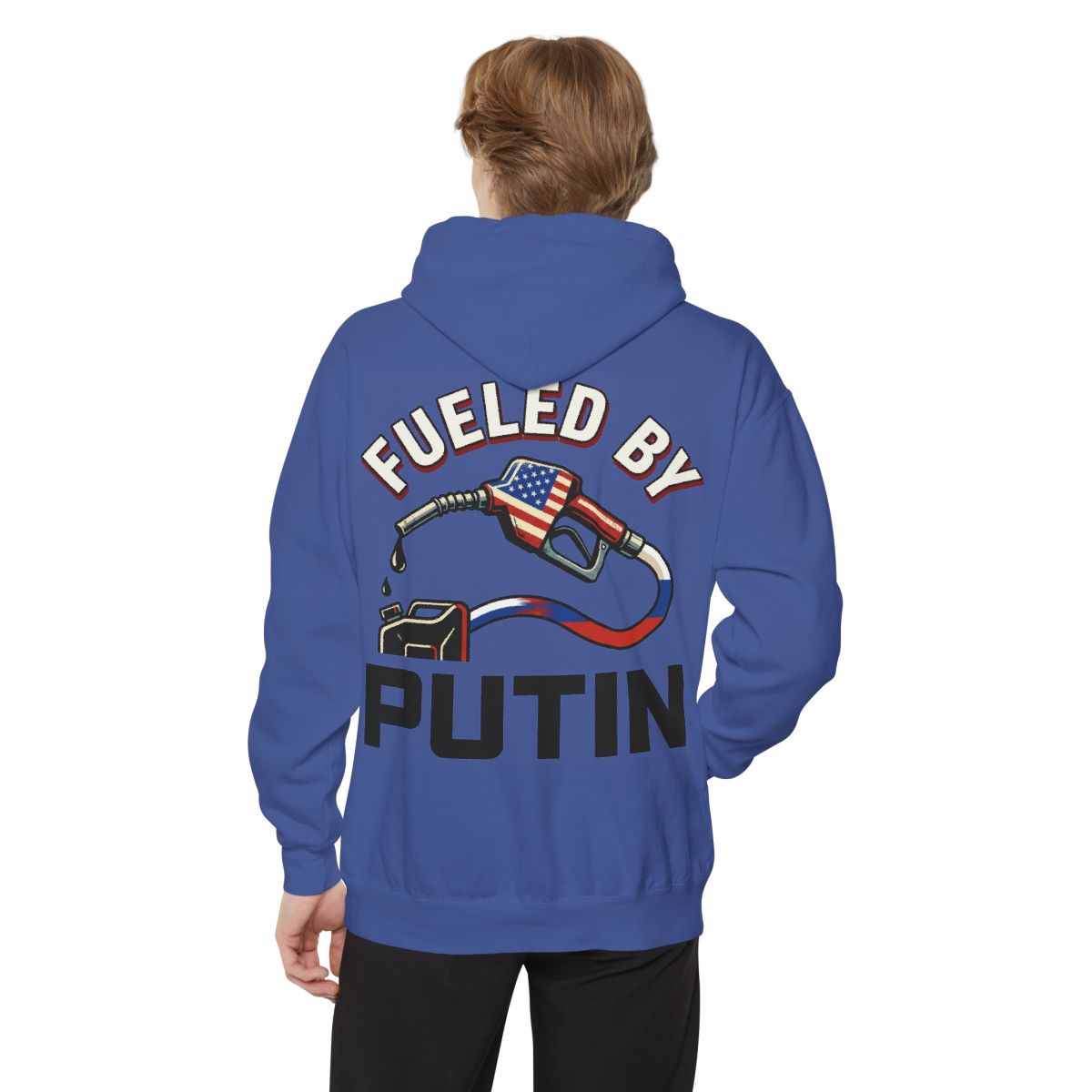 Color: Flo Blue | Fueled By Putin Garment-Dyed Hoodie