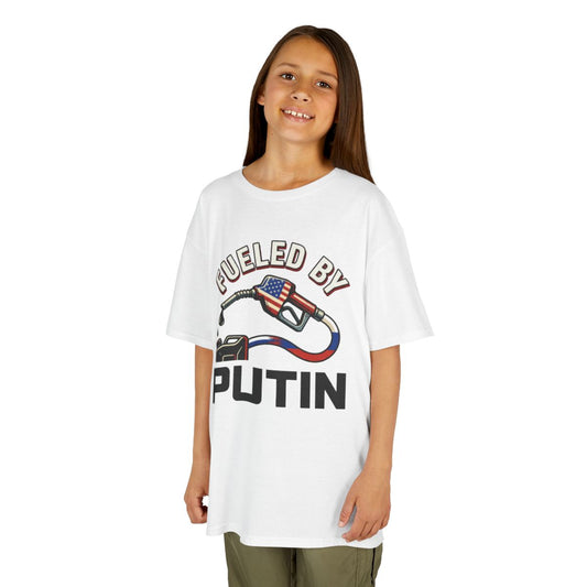 Color: White | Fueled By Putin Kids Tee
