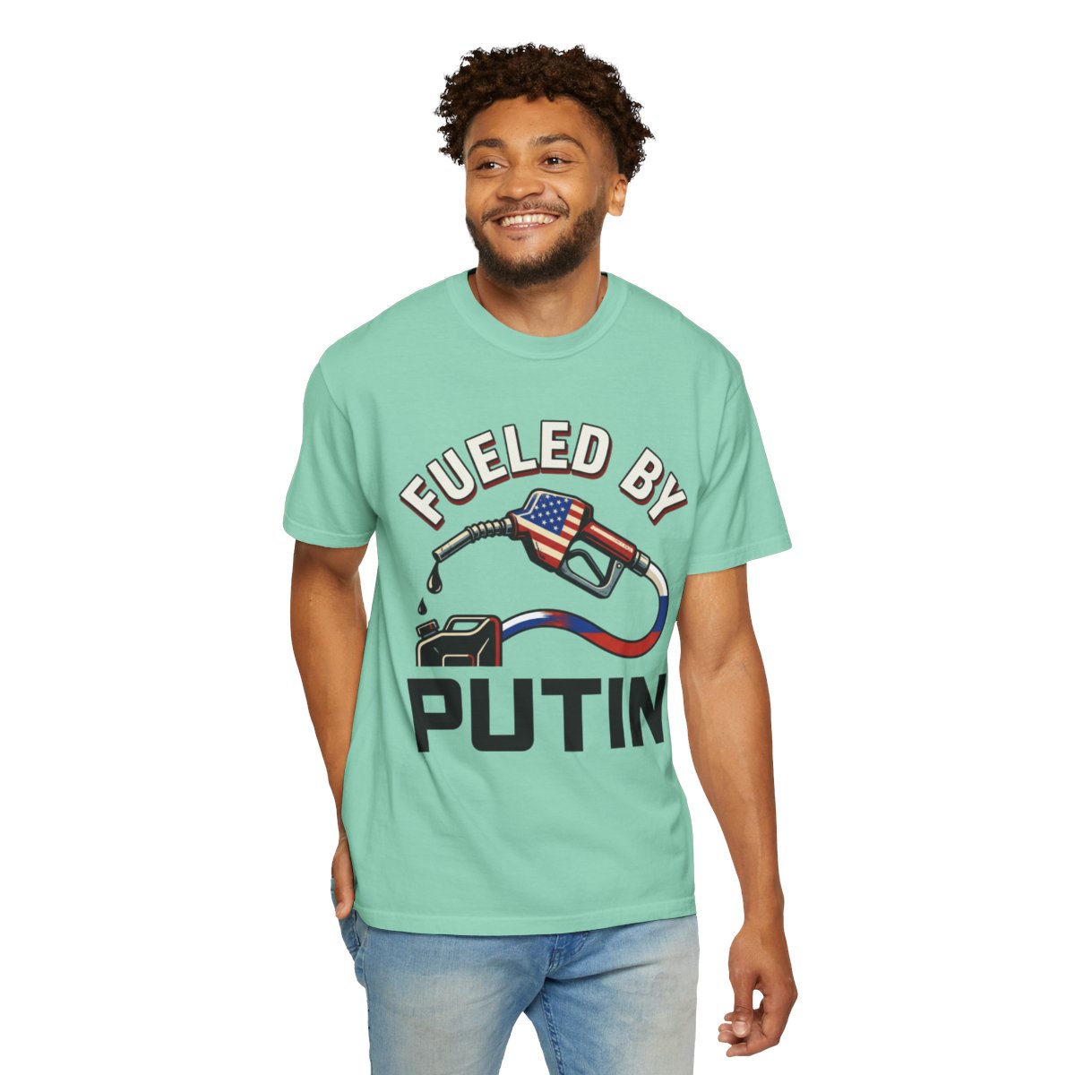 Color: Island Reef | Fueled By Putin Unisex Garment-Dyed Tee