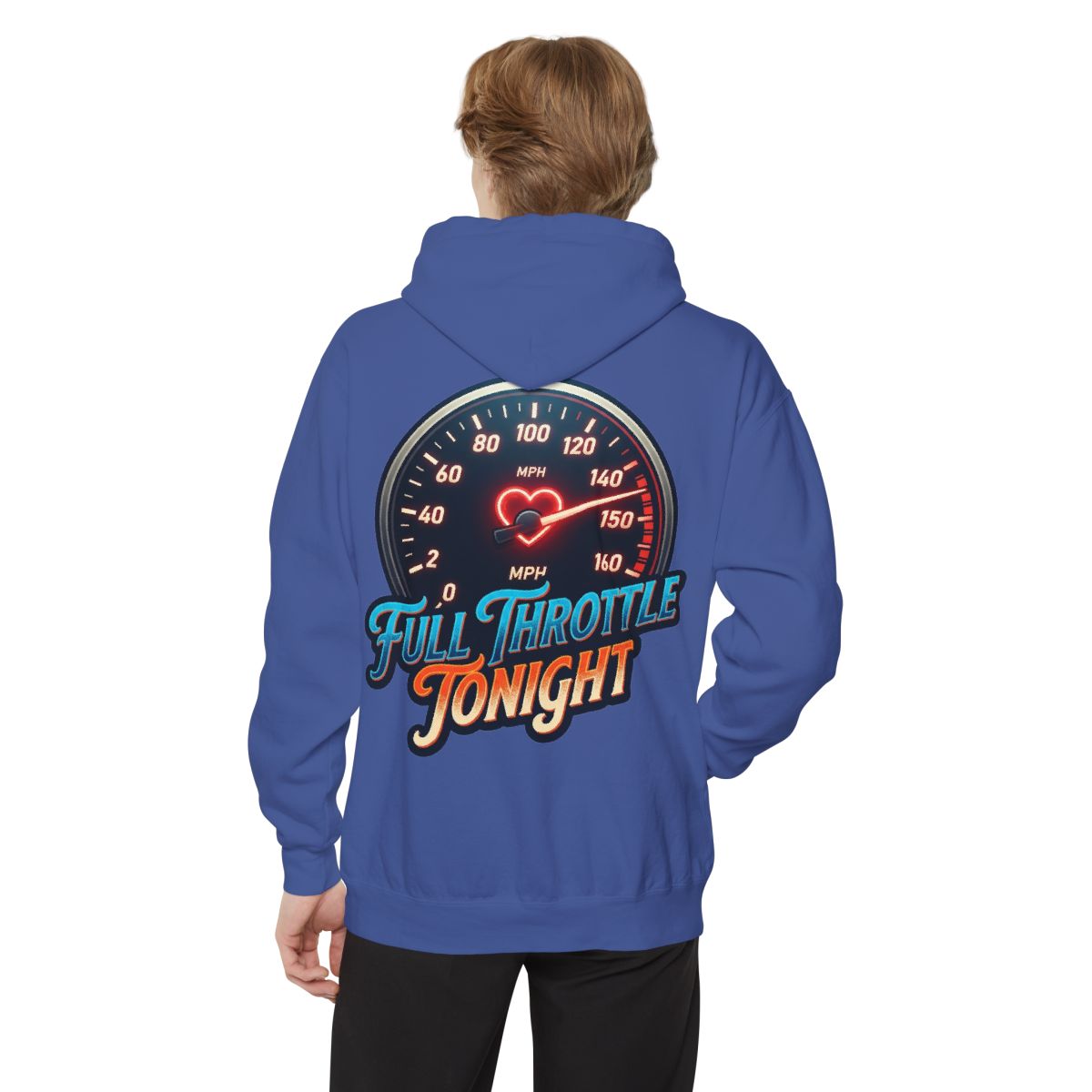 Color: Flo Blue | Full Throttle Tonight Garment-Dyed Hoodie