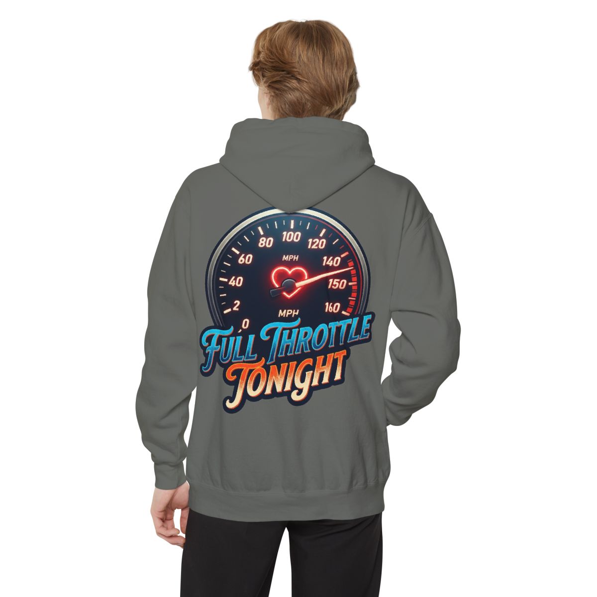 Color: Grey | Full Throttle Tonight Garment-Dyed Hoodie