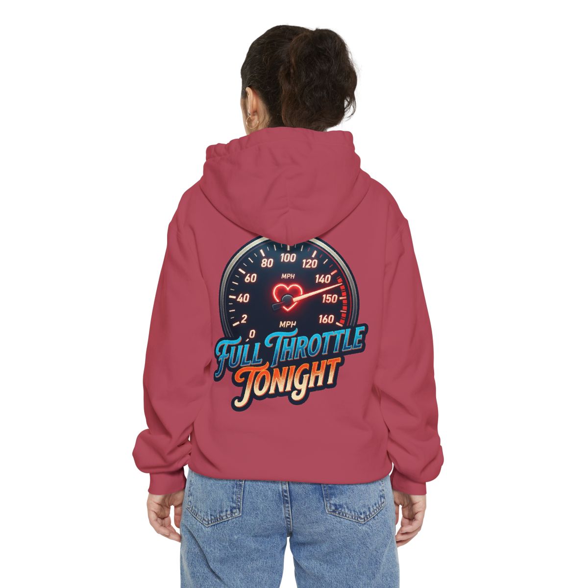 Color: Crimson | Full Throttle Tonight Garment-Dyed Hoodie
