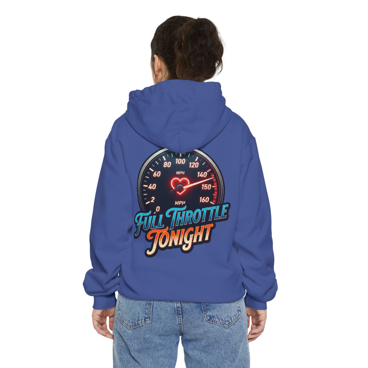 Color: Flo Blue | Full Throttle Tonight Garment-Dyed Hoodie