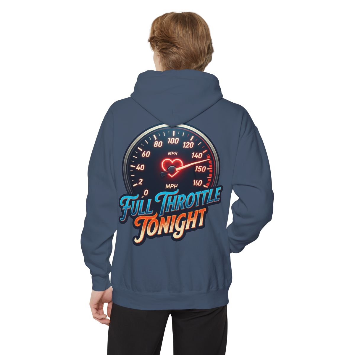 Color: Denim | Full Throttle Tonight Garment-Dyed Hoodie