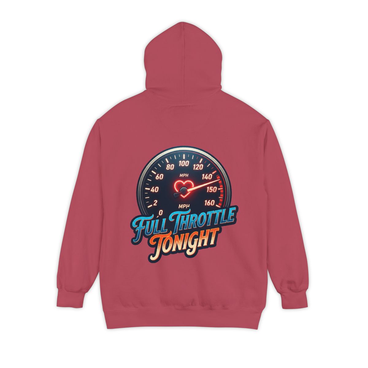 Color: Crimson | Full Throttle Tonight Garment-Dyed Hoodie