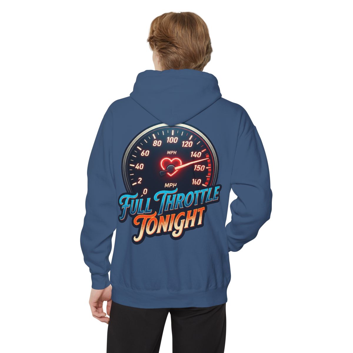 Color: True Navy | Full Throttle Tonight Garment-Dyed Hoodie