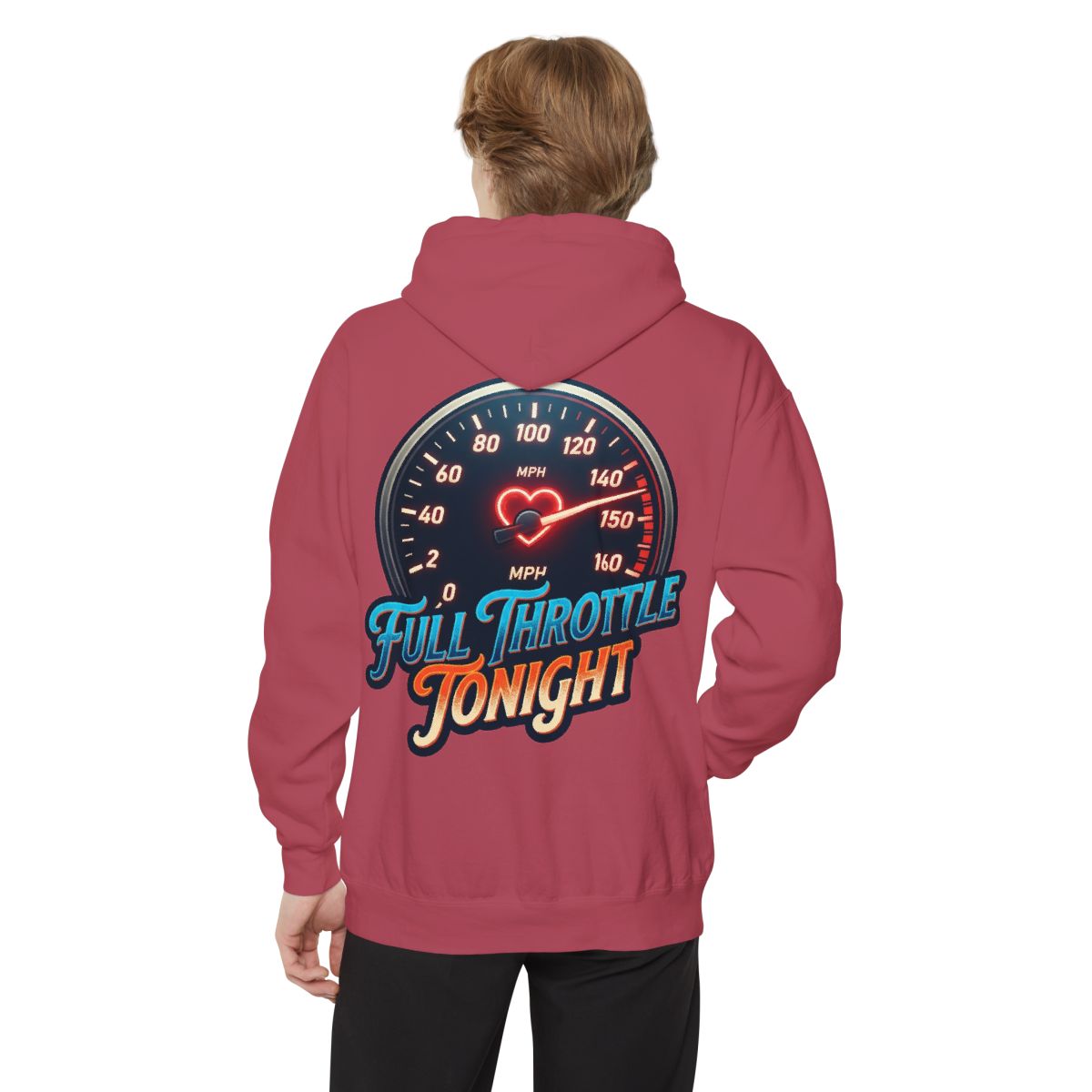 Color: Crimson | Full Throttle Tonight Garment-Dyed Hoodie