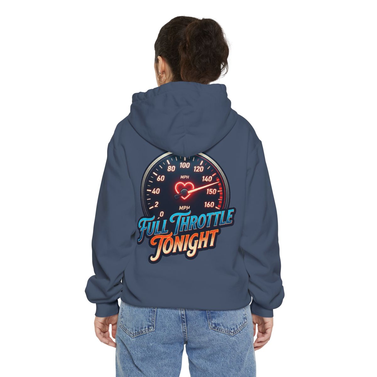 Color: Denim | Full Throttle Tonight Garment-Dyed Hoodie