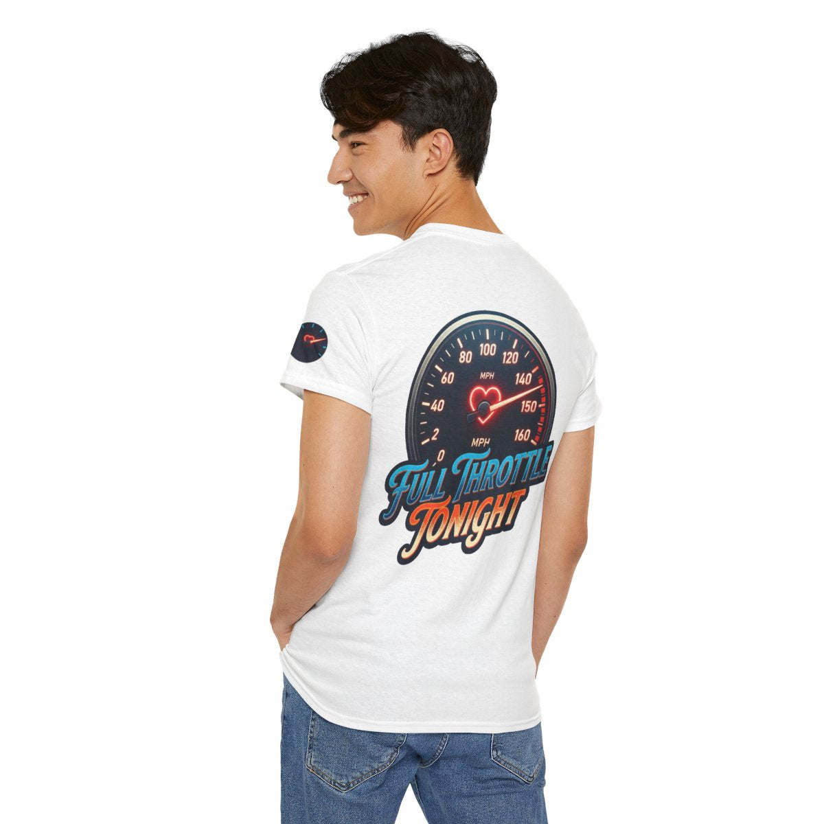 Color: White | Full Throttle Tonight Premium Graphic Tee