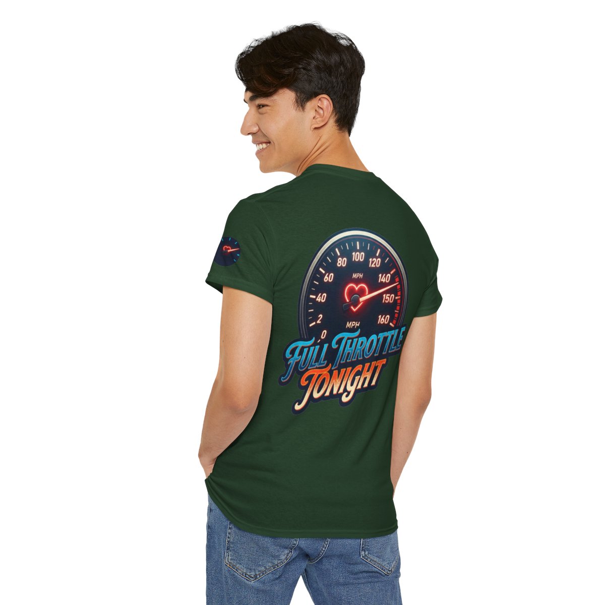 Color: Forest Green | Full Throttle Tonight Premium Graphic Tee