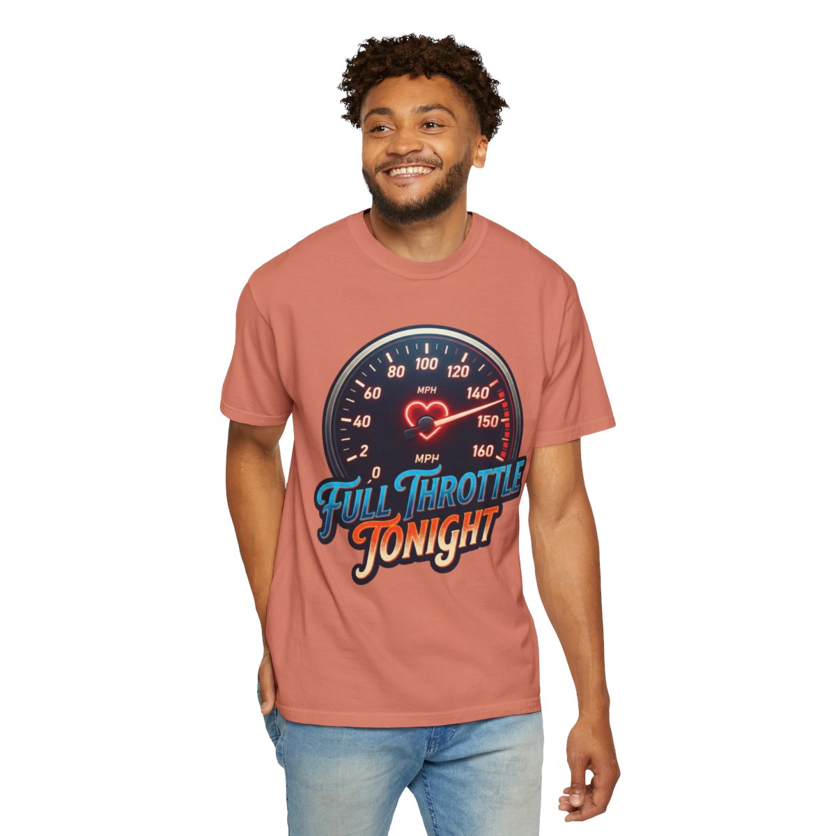 Color: Terracotta | Full Throttle Tonight Unisex Garment-Dyed Tee