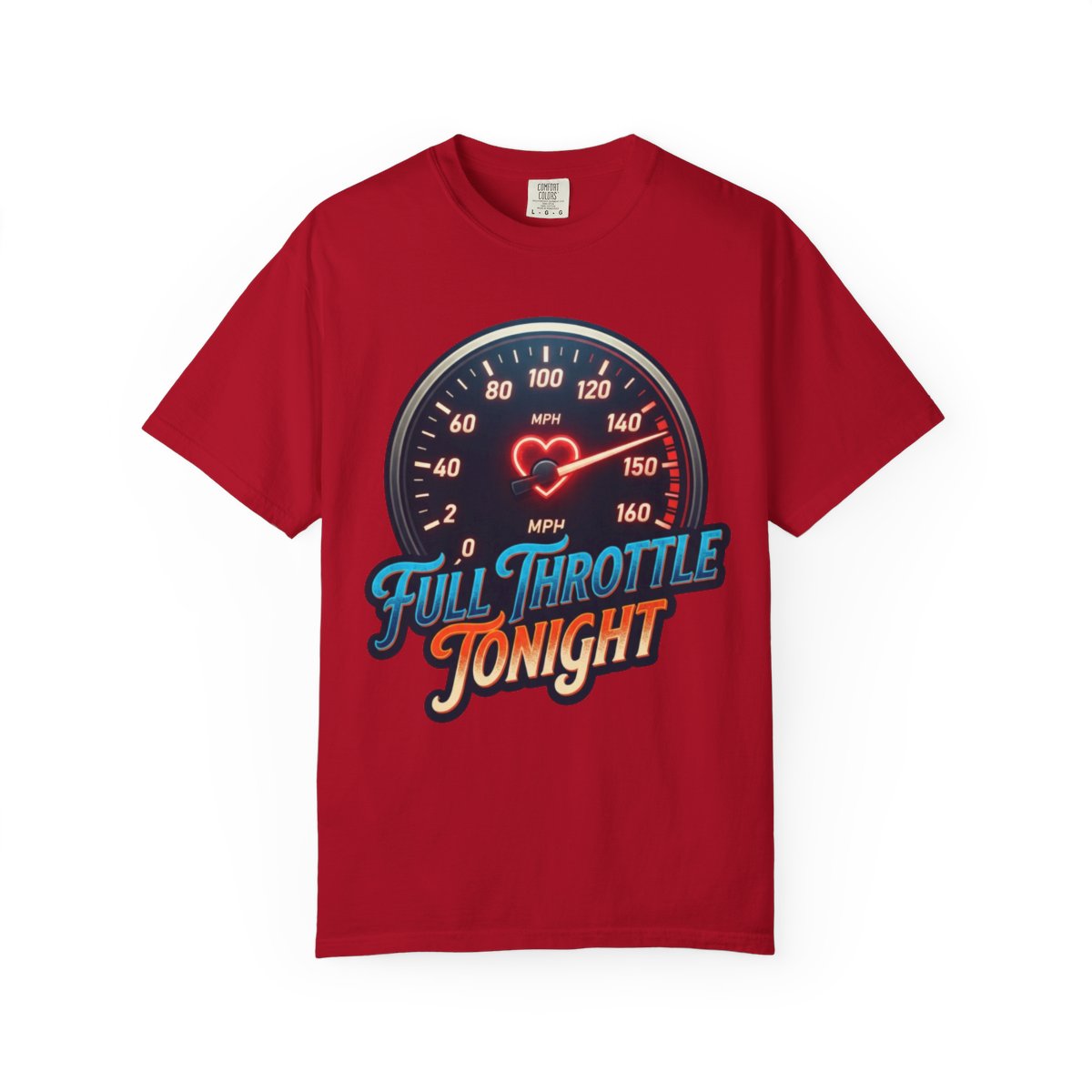 Color: Red | Full Throttle Tonight Unisex Garment-Dyed Tee